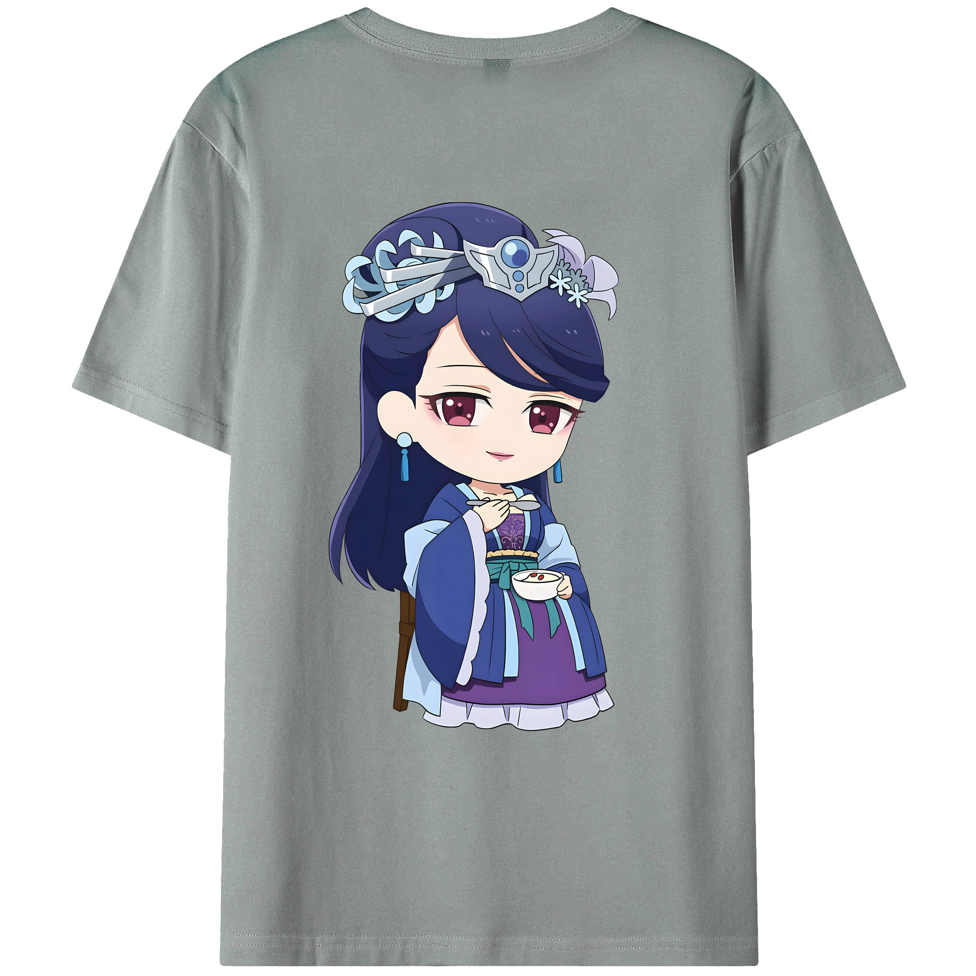 （画像用） 薬屋のひとりごと The Apothecary Diaries 綿100％ メンズ半袖Tシャツ（バックプリント） 通気性